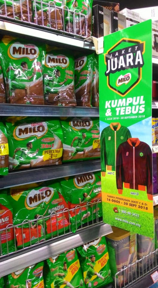 Promotional merchandise for Nestle Milo